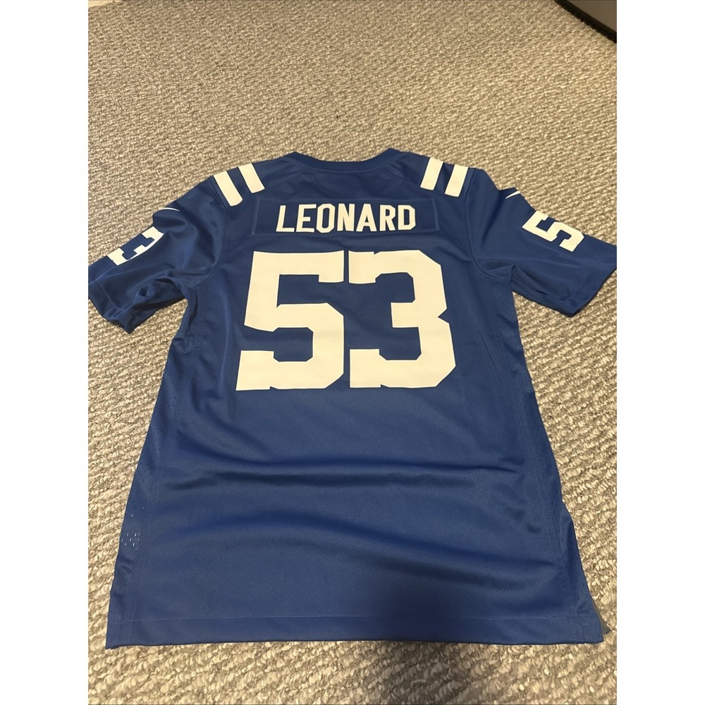 Indianapolis Colts #53 Shaquille Leonard Nike On Field Jersey Mens SM‎ Shaq NWOT